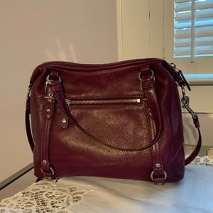 Coach Tote Satchel Bag Purple/Eggplant
